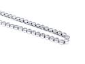 Silver Rubover CZ Tennis Necklet 16 Inch