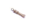 9ct Yellow Gold Clock Charm/ Pendant