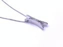 9ct White Gold Diamond Cross Style Pendant 0.20ct