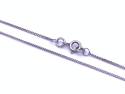 9ct White Gold Diamond Cross Style Pendant 0.20ct