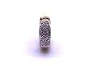 9ct Single Diamond Hoop Earrings