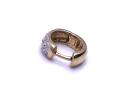 9ct Single Diamond Hoop Earrings