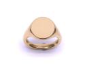 18ct Yellow Gold Plain Signet Ring