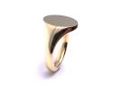 18ct Yellow Gold Plain Signet Ring