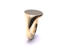 18ct Yellow Gold Plain Signet Ring