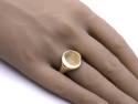18ct Yellow Gold Plain Signet Ring