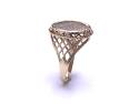 9ct Yellow Gold St George Coin Ring