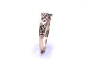 9ct Yellow Gold CZ Buckle Ring