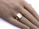 9ct Yellow Gold Engraved Signet Ring