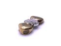 9ct Yellow Gold Diamond Heart Pendant