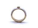 18ct Orange Sapphire & Enamel Ring