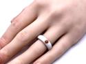 18ct Orange Sapphire & Enamel Ring
