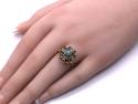 9ct Turquoise & Garnet Cluster Ring