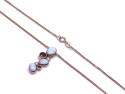 9ct Opal, Ruby & Diamond Pendant & Chain