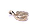 14ct Yellow Gold CZ '60' Pendant