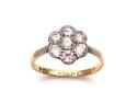 18ct Yellow Gold Diamond Cluster Ring