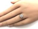 18ct Yellow Gold Diamond Cluster Ring