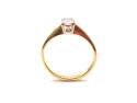 18ct Emerald Cut Diamond Solitaire Ring