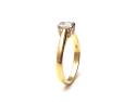 18ct Emerald Cut Diamond Solitaire Ring