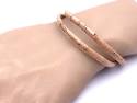 Beige Cork Double Bracelet Stainless Steel Clasp