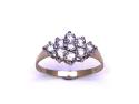 9ct Yellow Gold CZ Cluster Ring