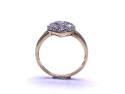 9ct Yellow Gold CZ Heart Cluster Ring