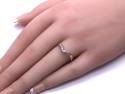 14ct Yellow Gold CZ Wishbone Ring