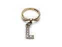9ct Yellow Gold CZ Initial 'L' Ring