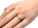 9ct Yellow Gold Heart Wishbone Ring