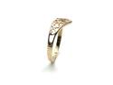 9ct Yellow Gold Heart Wishbone Ring