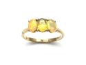 9ct Synthetic Opal 3 Stone Ring