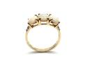 9ct Yellow Gold CZ & Opal Ring