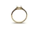 9ct Yellow Gold Opal & Topaz Ring