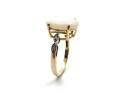 9ct Yellow Gold Opal & CZ Ring