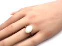 9ct Yellow Gold Opal & CZ Ring