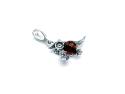Silver Amber Owl Pendant