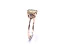 9ct Fire Opal & Diamond Ring