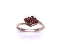 9ct Yellow Gold Garnet Cluster Ring