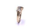 9ct Green Sapphire & Purple CZ Ring