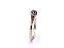 9ct Sapphire & Diamond 3 Stone Ring