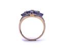 14ct Tanzanite & Diamond Cluster Ring