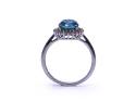 9ct Quartz Triplet & White Topaz Ring