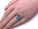 9ct Quartz Triplet & White Topaz Ring