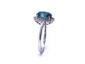 9ct Quartz Triplet & White Topaz Ring
