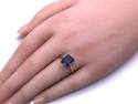 9ct Synthetic Spinel Solitaire Ring