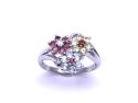 14ct Multi Stone Flower Ring
