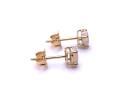 18ct Yellow Gold Opal Stud Earrings