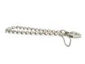 Silver Curb Padlock Charm Bracelet