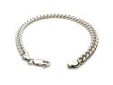 Silver Rounded Curb Bracelet 7.5 Inch