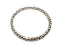 Silver Solid Twisted Bangle 65mm